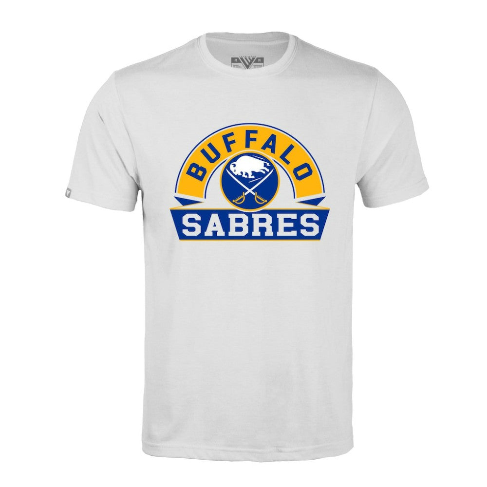Buffalo Sabres Levelwear Richmond Banner Arch T-Shirt - White - NHL 203145294
