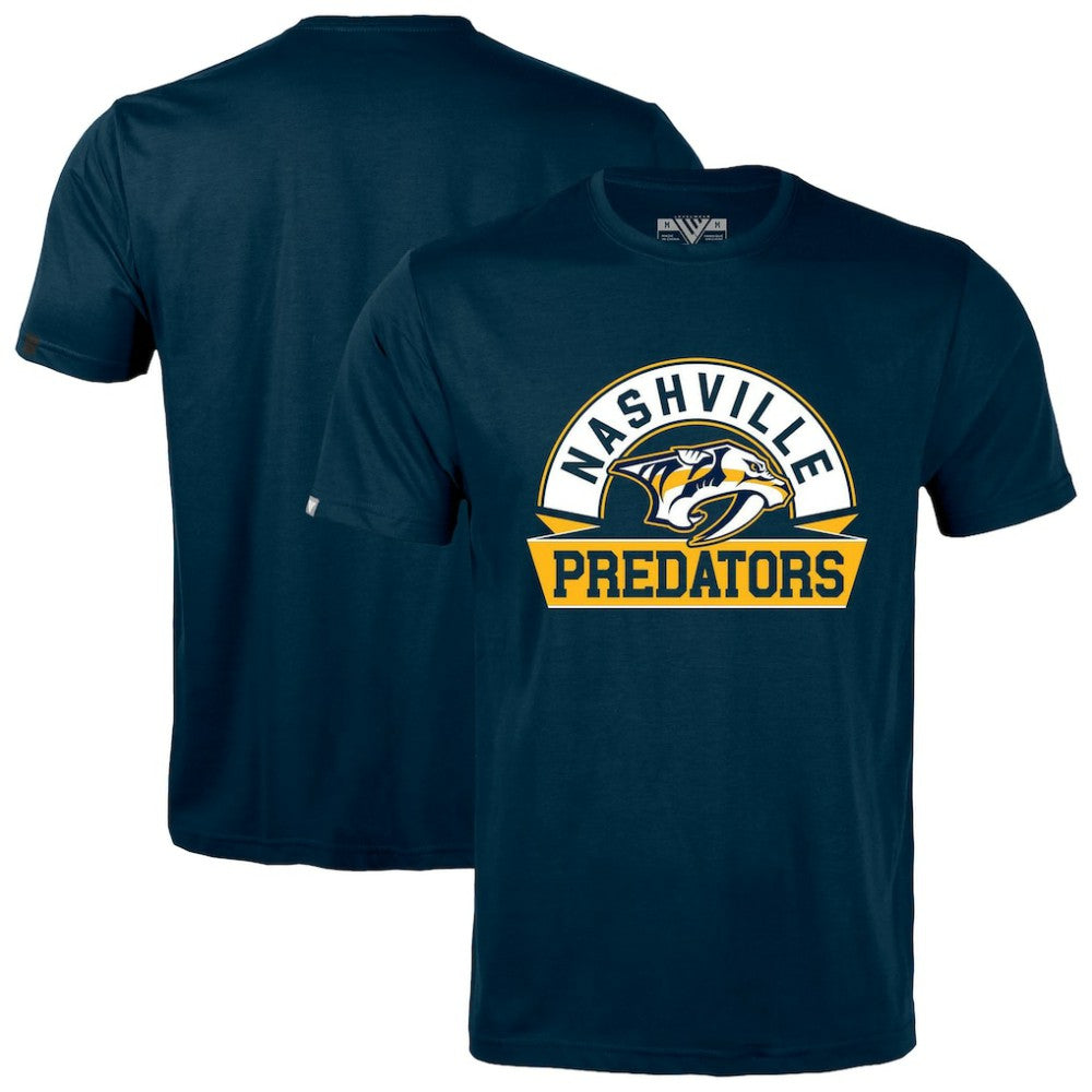 Nashville Predators Levelwear Richmond Banner Arch T-Shirt - Navy - NHL 203145312