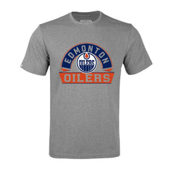 Edmonton Oilers Levelwear Richmond Banner Arch T-Shirt - Gray - NHL 203145332