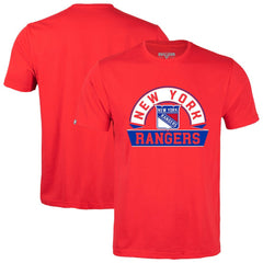 New York Rangers Levelwear Richmond Banner Arch T-Shirt - Red - NHL 203145335