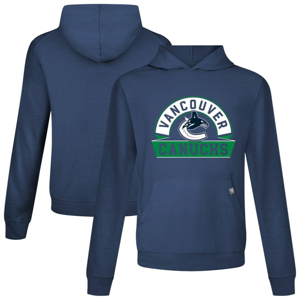 Vancouver Canucks Levelwear Relay Banner Arch Pullover Hoodie - Navy - NHL 203145412