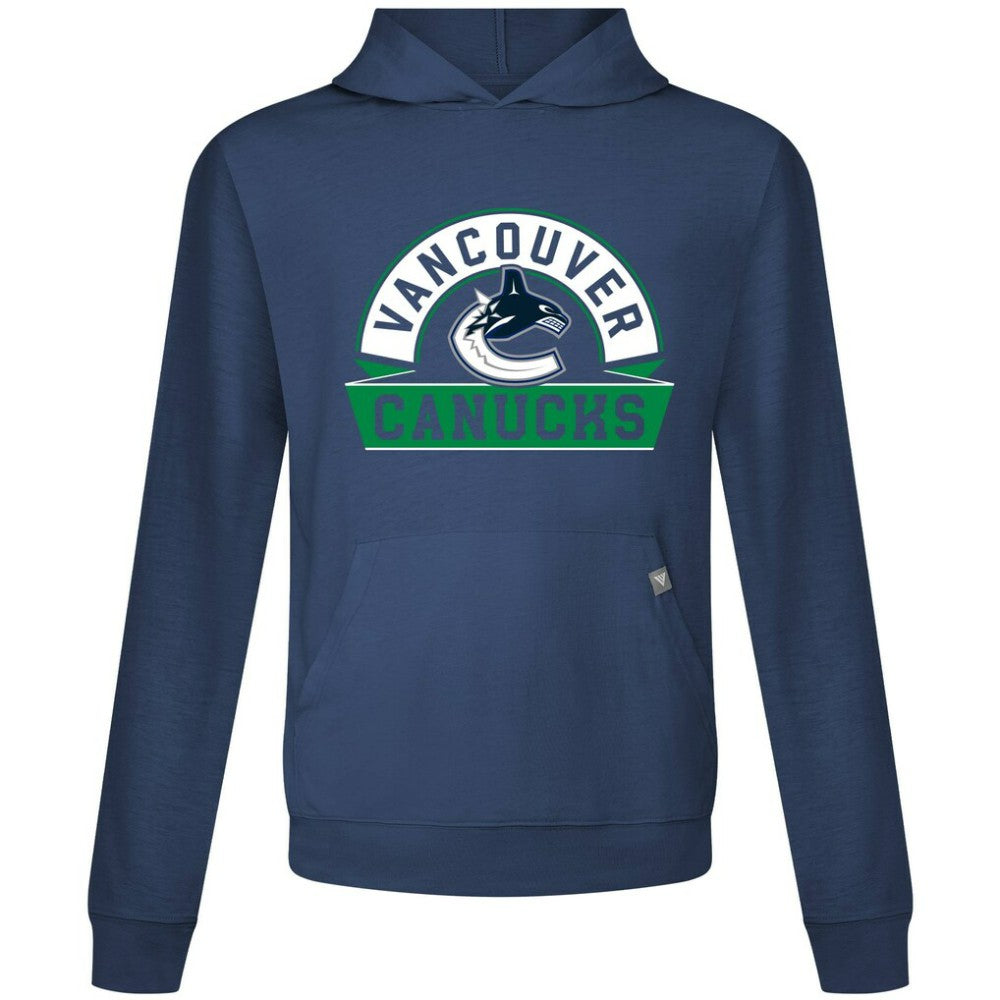 Vancouver Canucks Levelwear Relay Banner Arch Pullover Hoodie - Navy - NHL 203145412