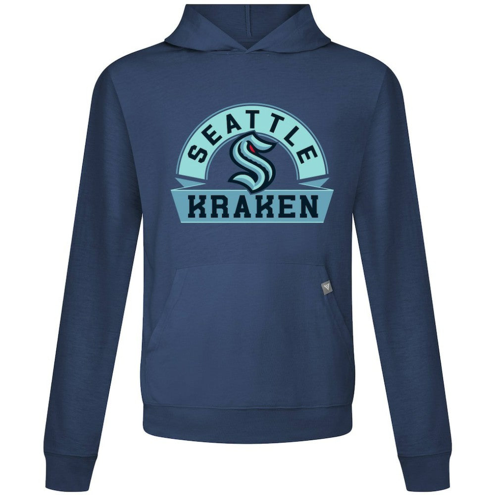 Seattle Kraken Levelwear Relay Banner Arch Pullover Hoodie - Navy - NHL 203145416