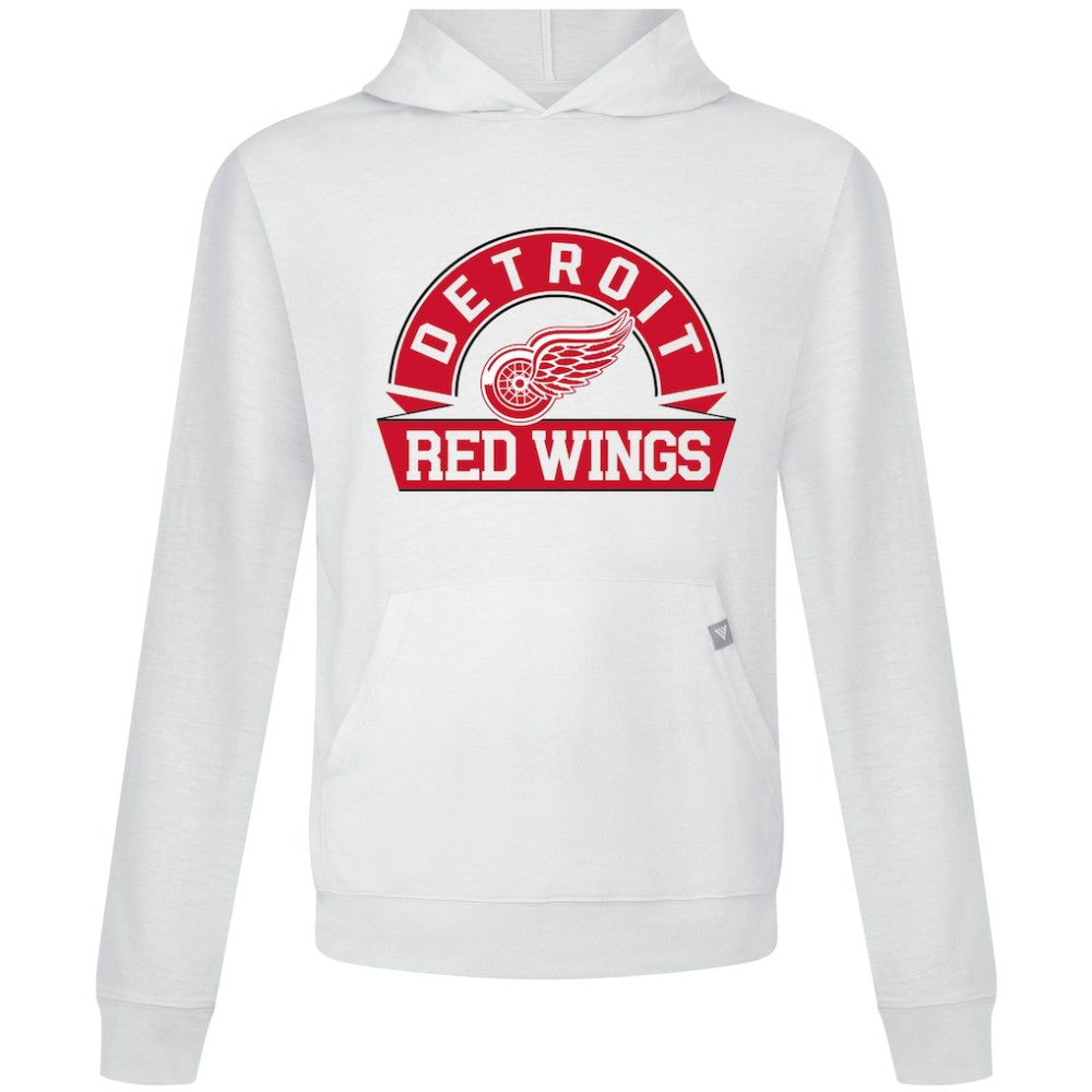 Detroit Red Wings Levelwear Relay Banner Arch Pullover Hoodie - White - NHL 203145417