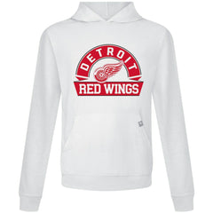 Detroit Red Wings Levelwear Relay Banner Arch Pullover Hoodie - White - NHL 203145417
