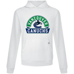Vancouver Canucks Levelwear Relay Banner Arch Pullover Hoodie - White - NHL 203145419