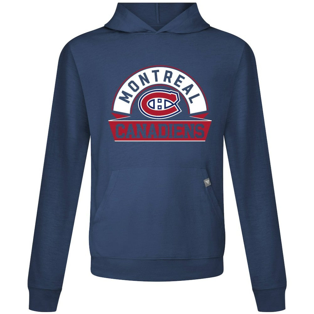 Montreal Canadiens Levelwear Relay Banner Arch Pullover Hoodie - Navy - NHL 203145424