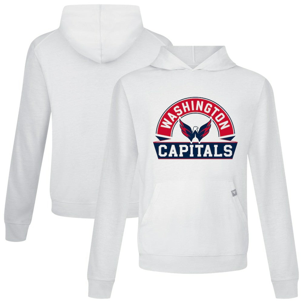 Washington Capitals Levelwear Relay Banner Arch Pullover Hoodie - White - NHL 203145430