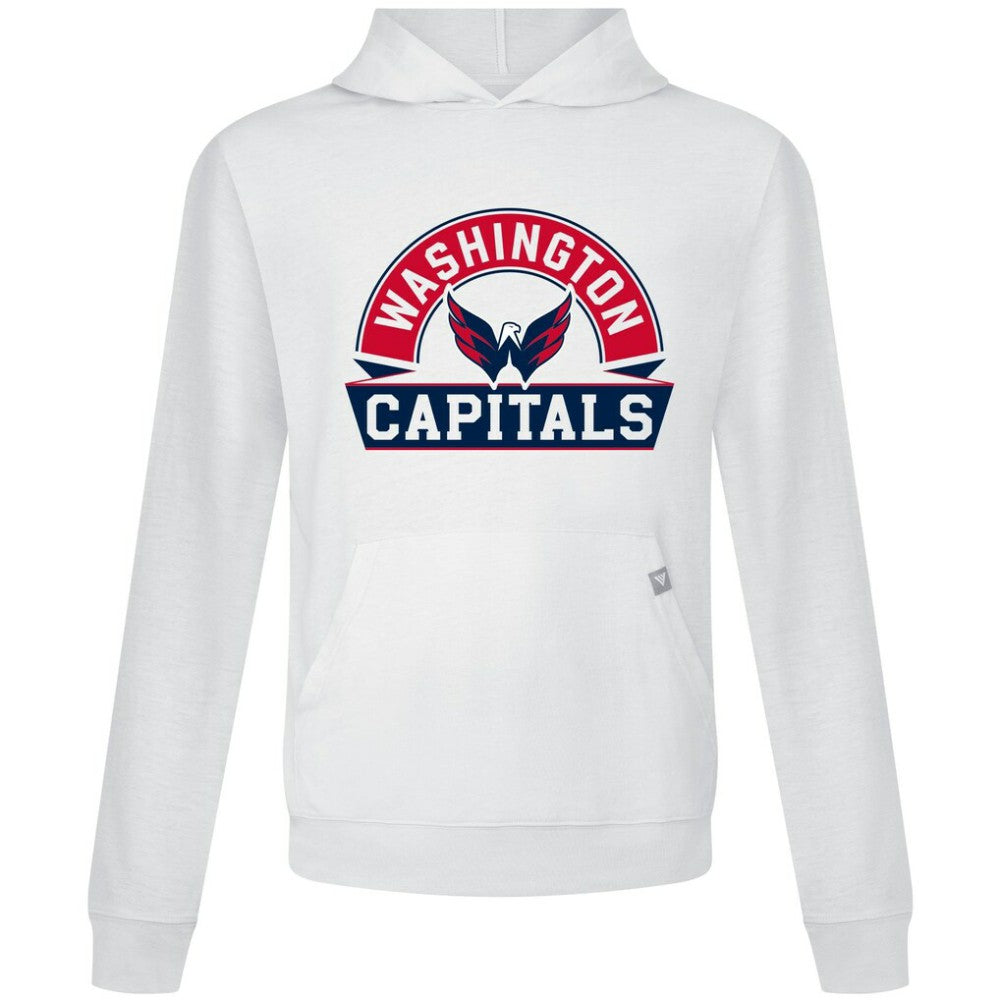 Washington Capitals Levelwear Relay Banner Arch Pullover Hoodie - White - NHL 203145430
