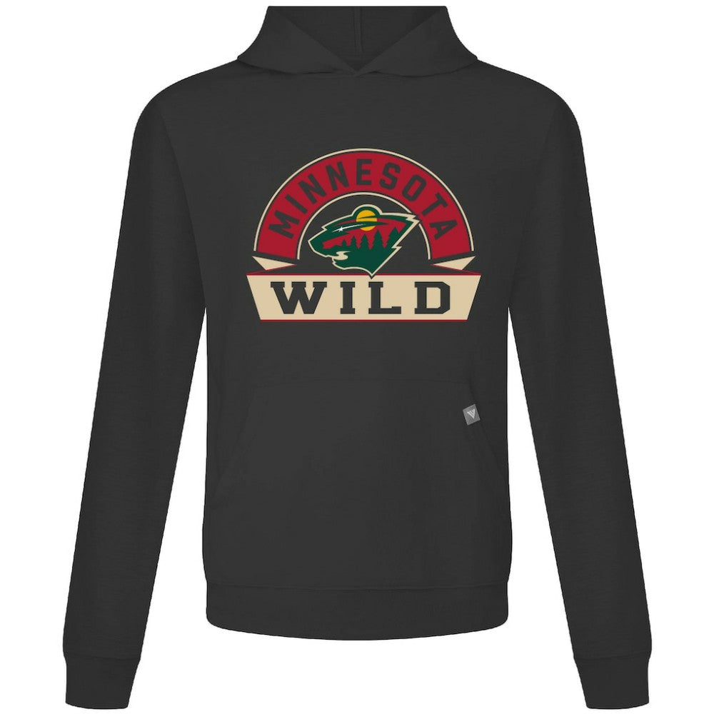 Minnesota Wild Levelwear Relay Banner Arch Pullover Hoodie - Black - NHL 203145443