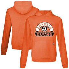 Anaheim Ducks Levelwear Relay Banner Arch Pullover Hoodie - Orange - NHL 203145450