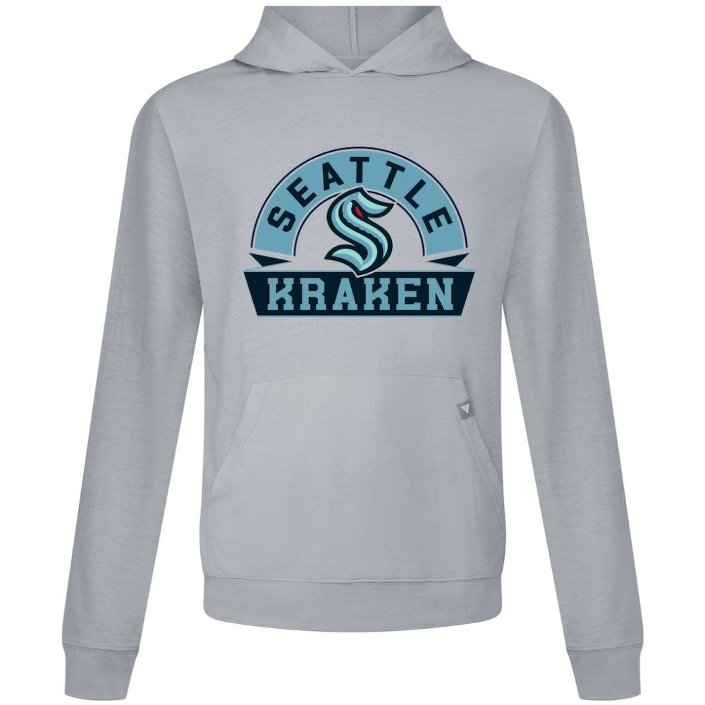 Seattle Kraken Levelwear Relay Banner Arch Pullover Hoodie - Gray - NHL 203145454