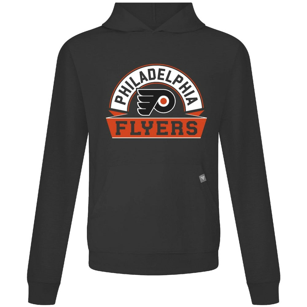 Philadelphia Flyers Levelwear Relay Banner Arch Pullover Hoodie - Black - NHL 203145458