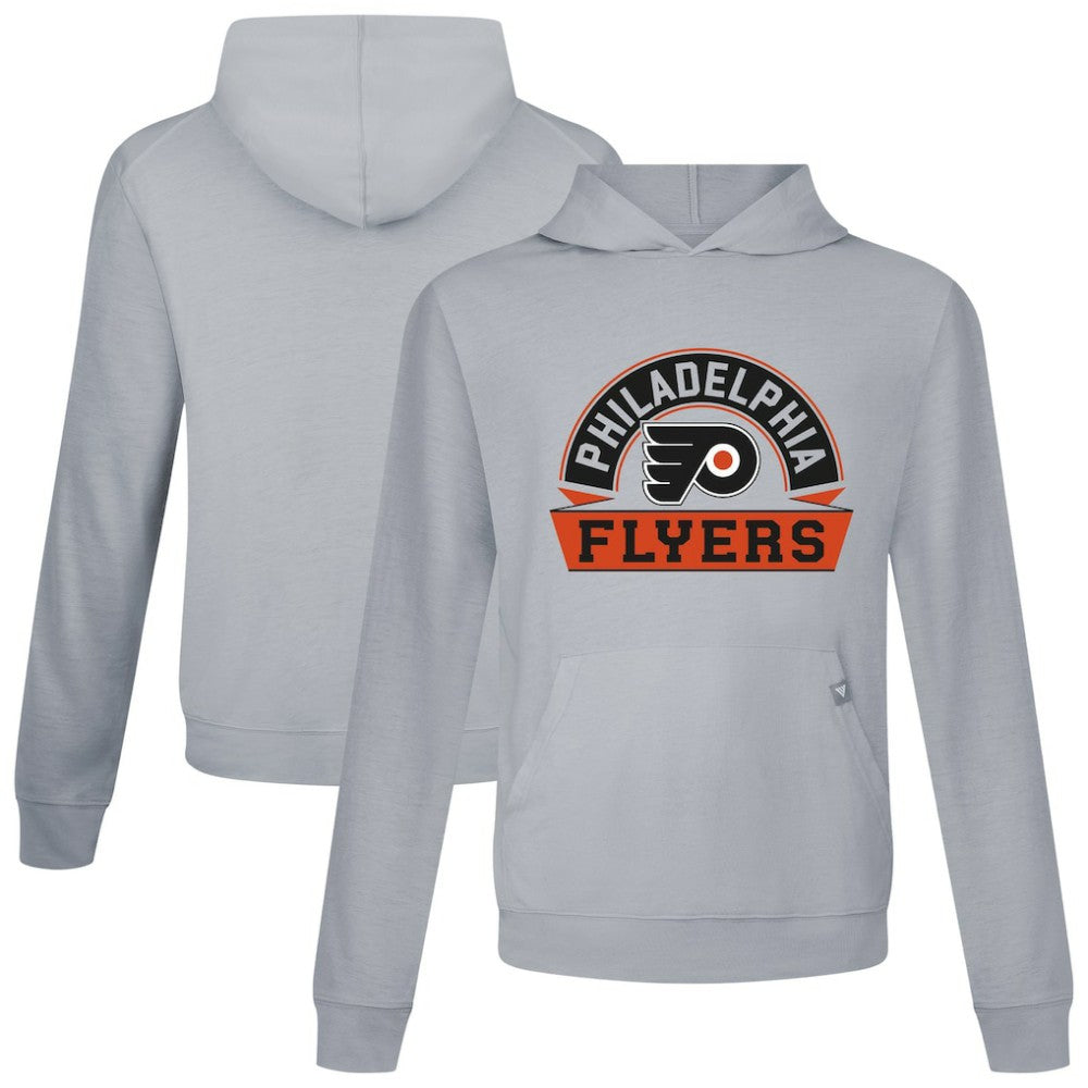 Philadelphia Flyers Levelwear Relay Banner Arch Pullover Hoodie - Gray - NHL 203145459