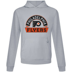 Philadelphia Flyers Levelwear Relay Banner Arch Pullover Hoodie - Gray - NHL 203145459