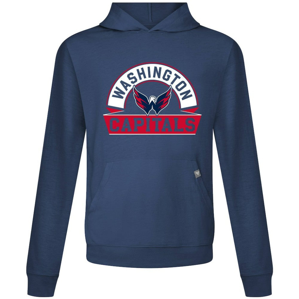 Washington Capitals Levelwear Relay Banner Arch Pullover Hoodie - Navy - NHL 203145461