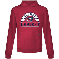 Columbus Blue Jackets Levelwear Relay Banner Arch Pullover Hoodie - Red - NHL 203145463
