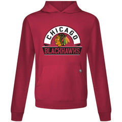 Chicago Blackhawks Levelwear Relay Banner Arch Pullover Hoodie - Red - NHL 203145464