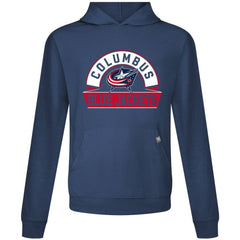 Columbus Blue Jackets Levelwear Relay Banner Arch Pullover Hoodie - Navy - NHL 203145466