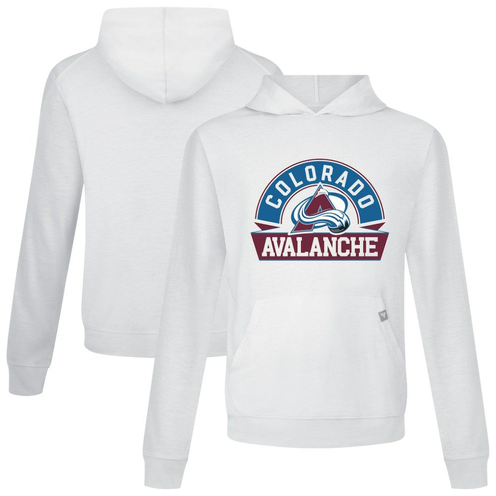 Colorado Avalanche Levelwear Relay Banner Arch Pullover Hoodie - White - NHL 203145470