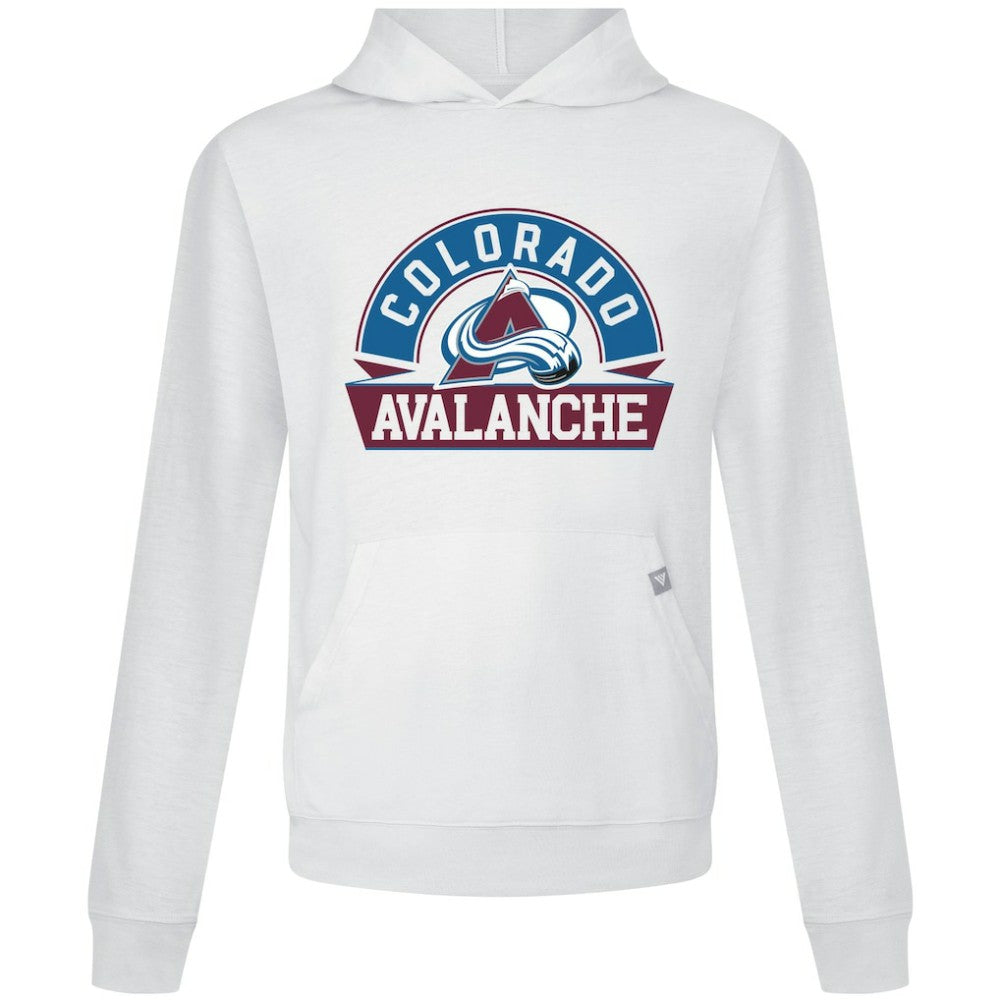 Colorado Avalanche Levelwear Relay Banner Arch Pullover Hoodie - White - NHL 203145470