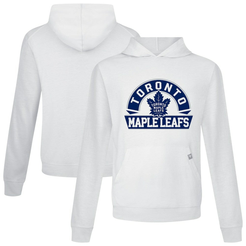 Toronto Maple Leafs Levelwear Relay Banner Arch Pullover Hoodie - White - NHL 203145472