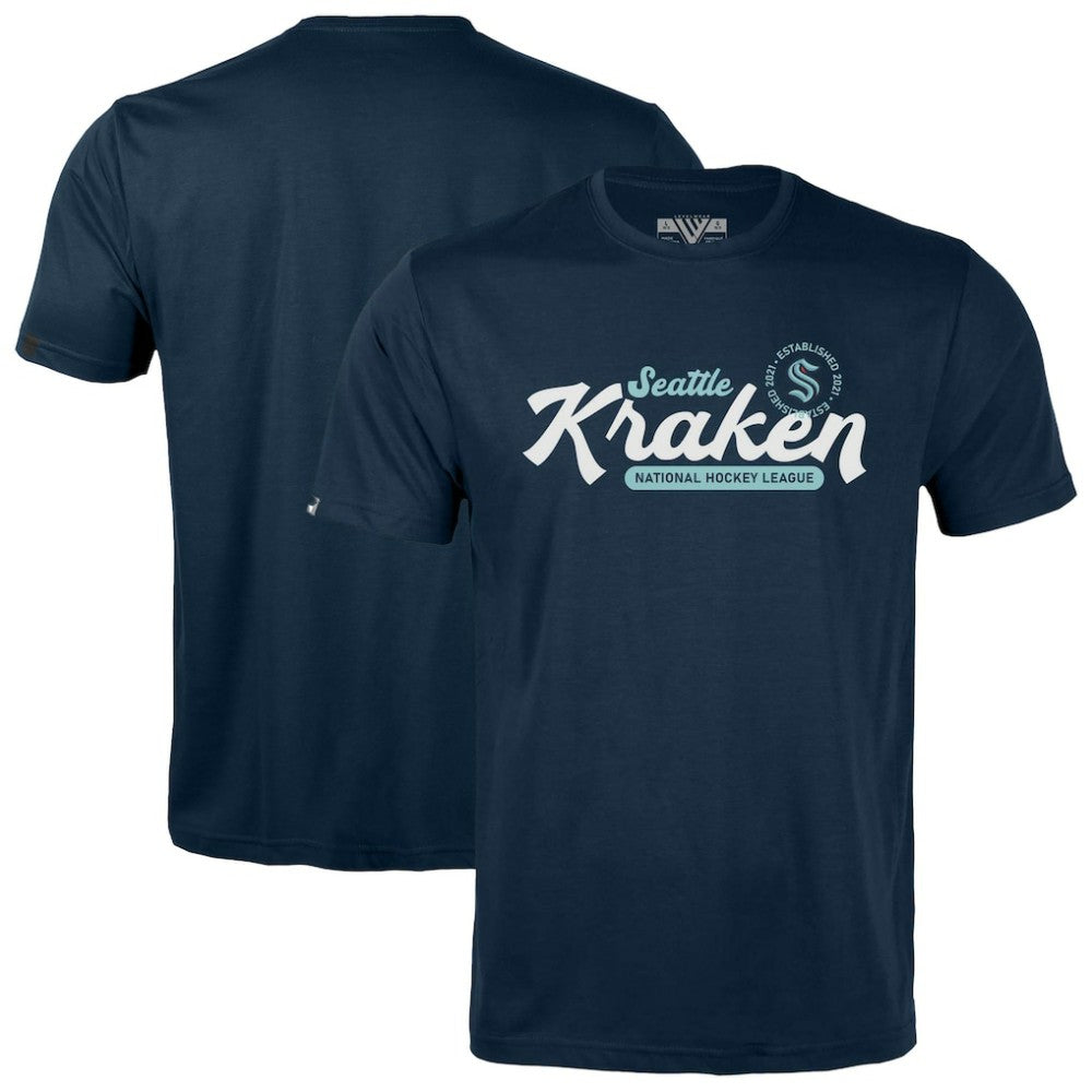 Seattle Kraken Levelwear Youth Little Richmond Monument T-Shirt - Navy - NHL 203145482