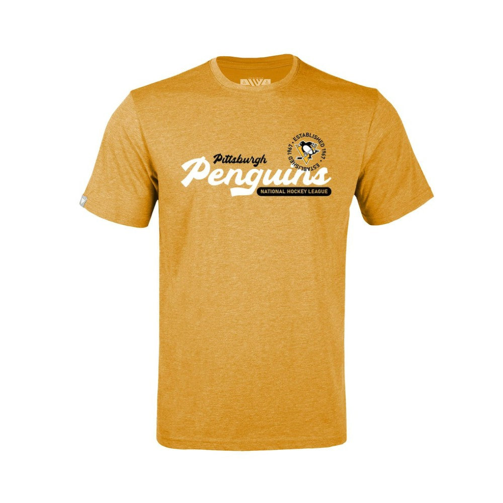 Pittsburgh Penguins Levelwear Youth Little Richmond Monument T-Shirt - Gold - NHL 203145499