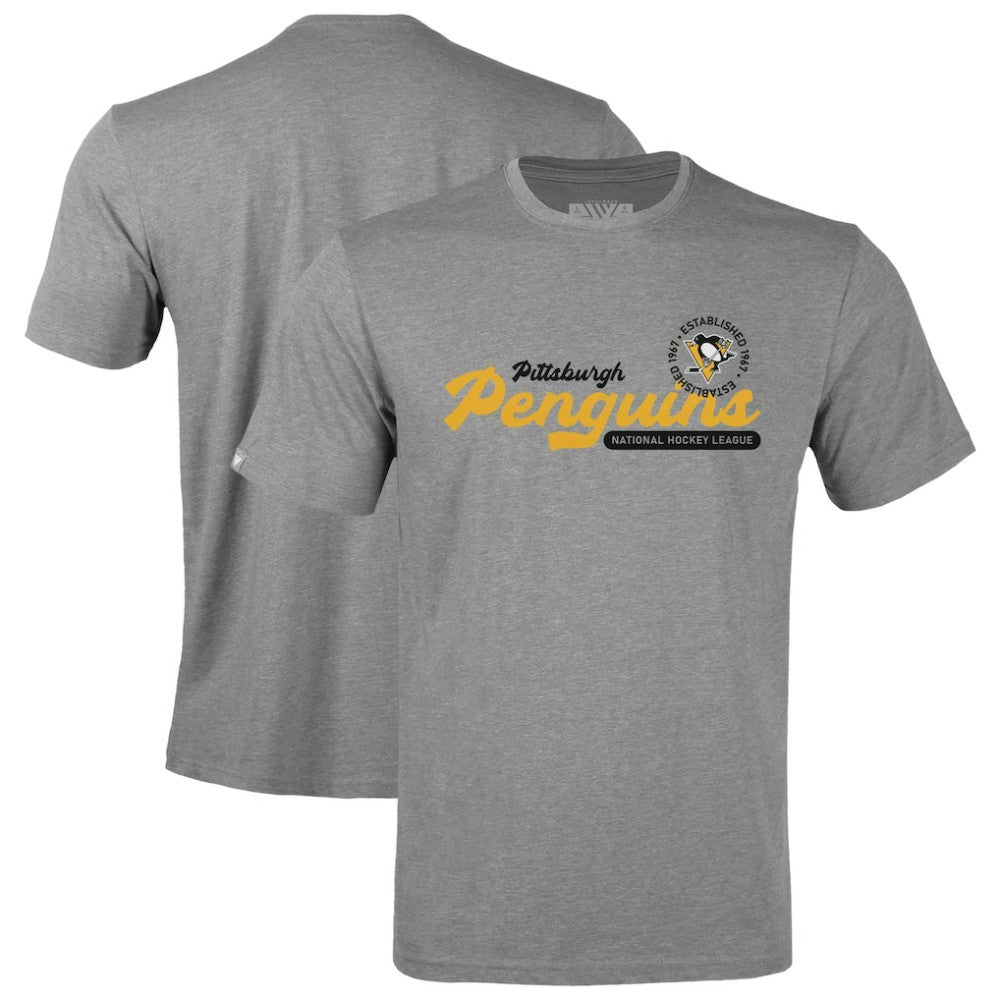 Pittsburgh Penguins Levelwear Youth Little Richmond Monument T-Shirt - Gray - NHL 203145501