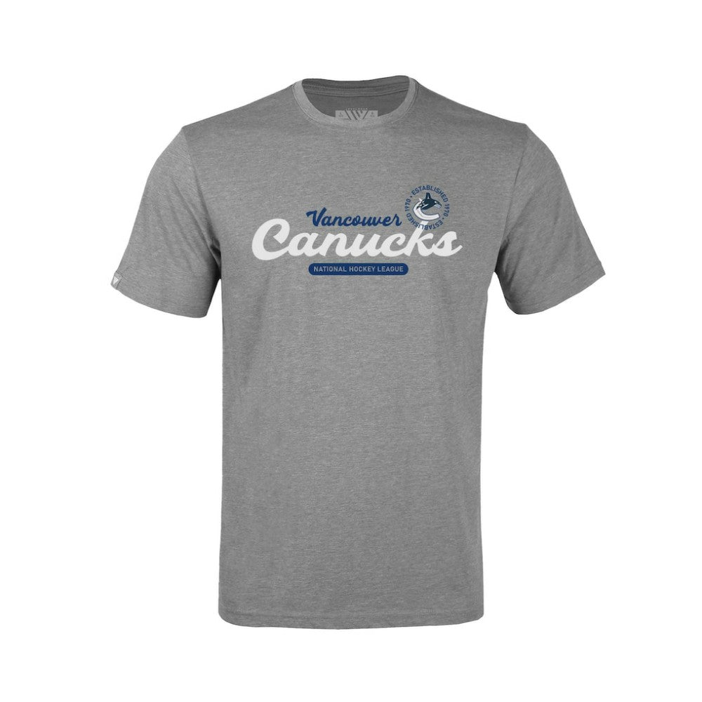 Vancouver Canucks Levelwear Youth Little Richmond Monument T-Shirt - Gray - NHL 203145516