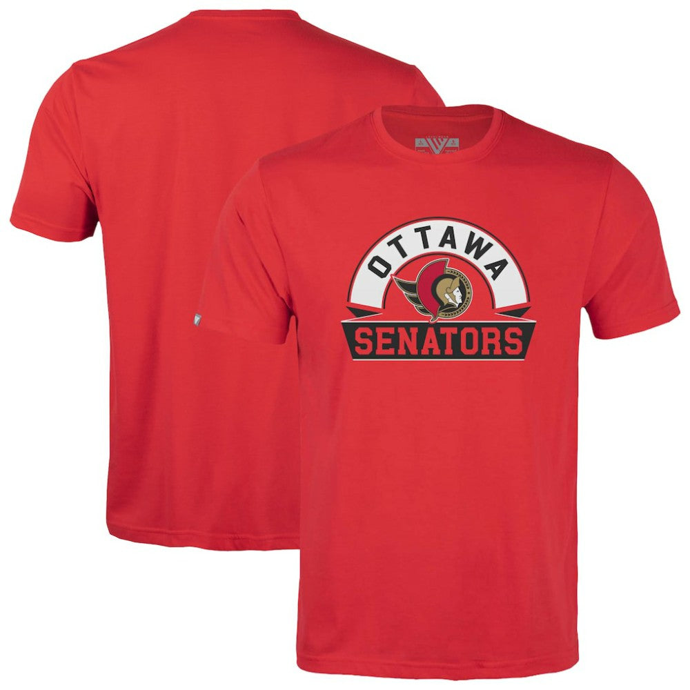 Ottawa Senators Levelwear Youth Little Richmond Banner Arch T-Shirt - Red - NHL 203145538