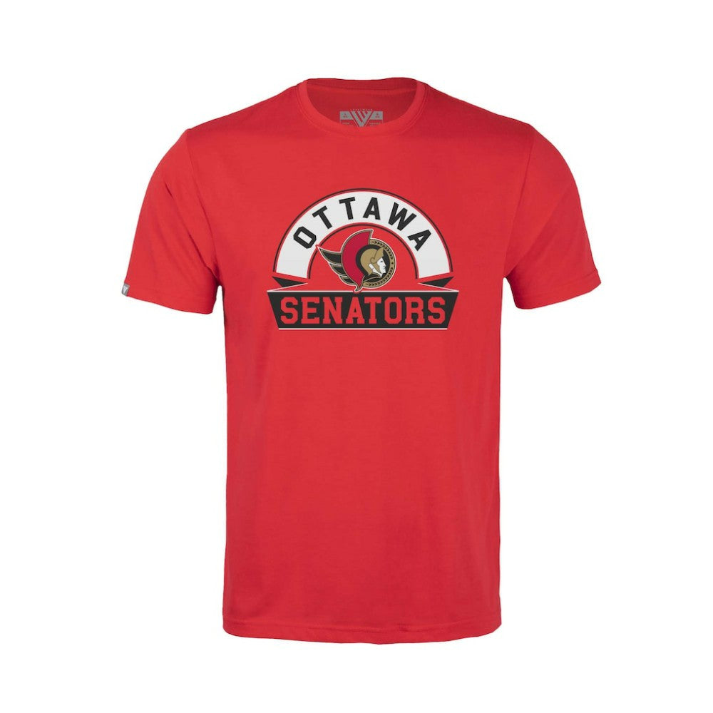 Ottawa Senators Levelwear Youth Little Richmond Banner Arch T-Shirt - Red - NHL 203145538