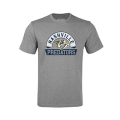 Nashville Predators Levelwear Youth Little Richmond Banner Arch T-Shirt - Gray - NHL 203145545
