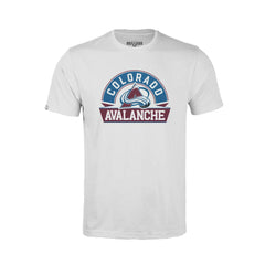 Colorado Avalanche Levelwear Youth Little Richmond Banner Arch T-Shirt - White - NHL 203145547