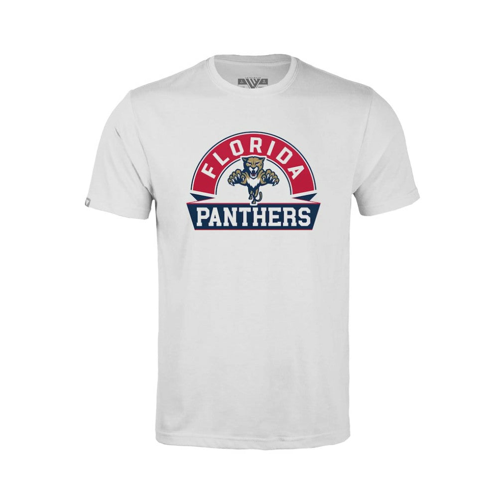 Florida Panthers Levelwear Youth Little Richmond Banner Arch T-Shirt - White - NHL 203145552