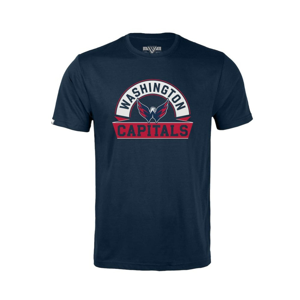 Washington Capitals Levelwear Youth Little Richmond Banner Arch T-Shirt - Navy - NHL 203145557