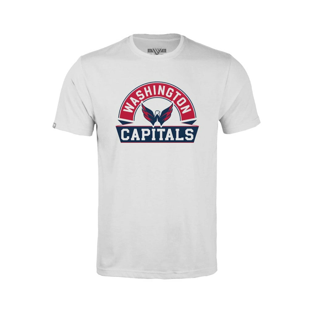 Washington Capitals Levelwear Youth Little Richmond Banner Arch T-Shirt - White - NHL 203145558