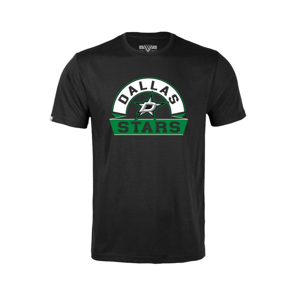 Dallas Stars Levelwear Youth Little Richmond Banner Arch T-Shirt - Black - NHL 203145559
