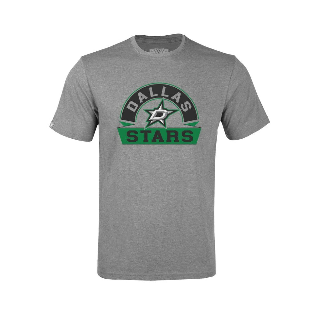 Dallas Stars Levelwear Youth Little Richmond Banner Arch T-Shirt - Gray - NHL 203145561