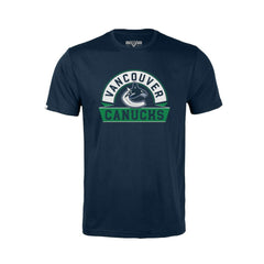 Vancouver Canucks Levelwear Youth Little Richmond Banner Arch T-Shirt - Navy - NHL 203145573