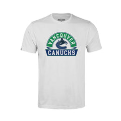 Vancouver Canucks Levelwear Youth Little Richmond Banner Arch T-Shirt - White - NHL 203145574