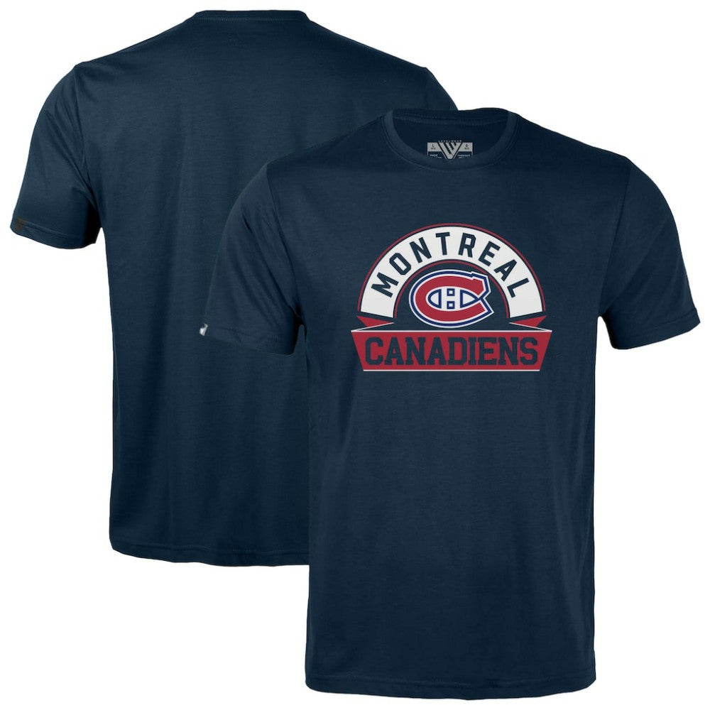 Montreal Canadiens Levelwear Youth Little Richmond Banner Arch T-Shirt - Navy - NHL 203145577