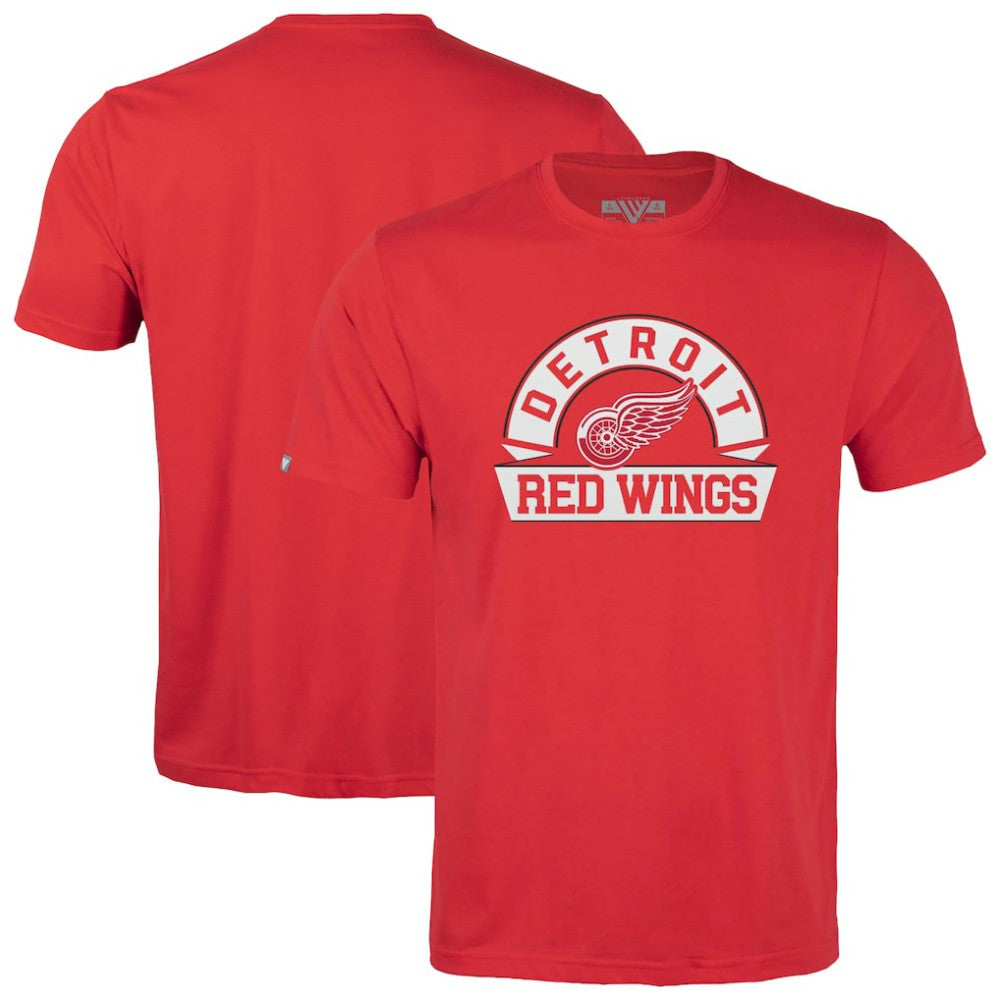 Detroit Red Wings Levelwear Youth Little Richmond Banner Arch T-Shirt - Red - NHL 203145584