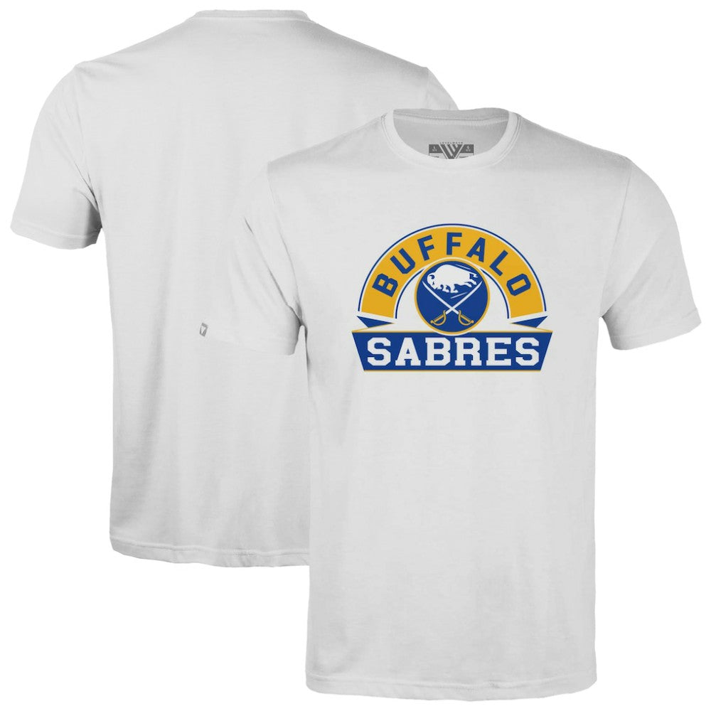 Buffalo Sabres Levelwear Youth Little Richmond Banner Arch T-Shirt - White - NHL 203145590