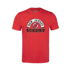 New Jersey Devils Levelwear Youth Little Richmond Banner Arch T-Shirt - Red - NHL 203145598