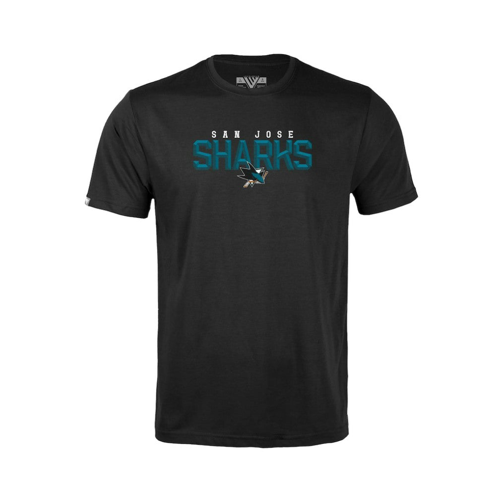 San Jose Sharks Levelwear Youth Little Richmond Carve T-Shirt - Black - NHL 203145629