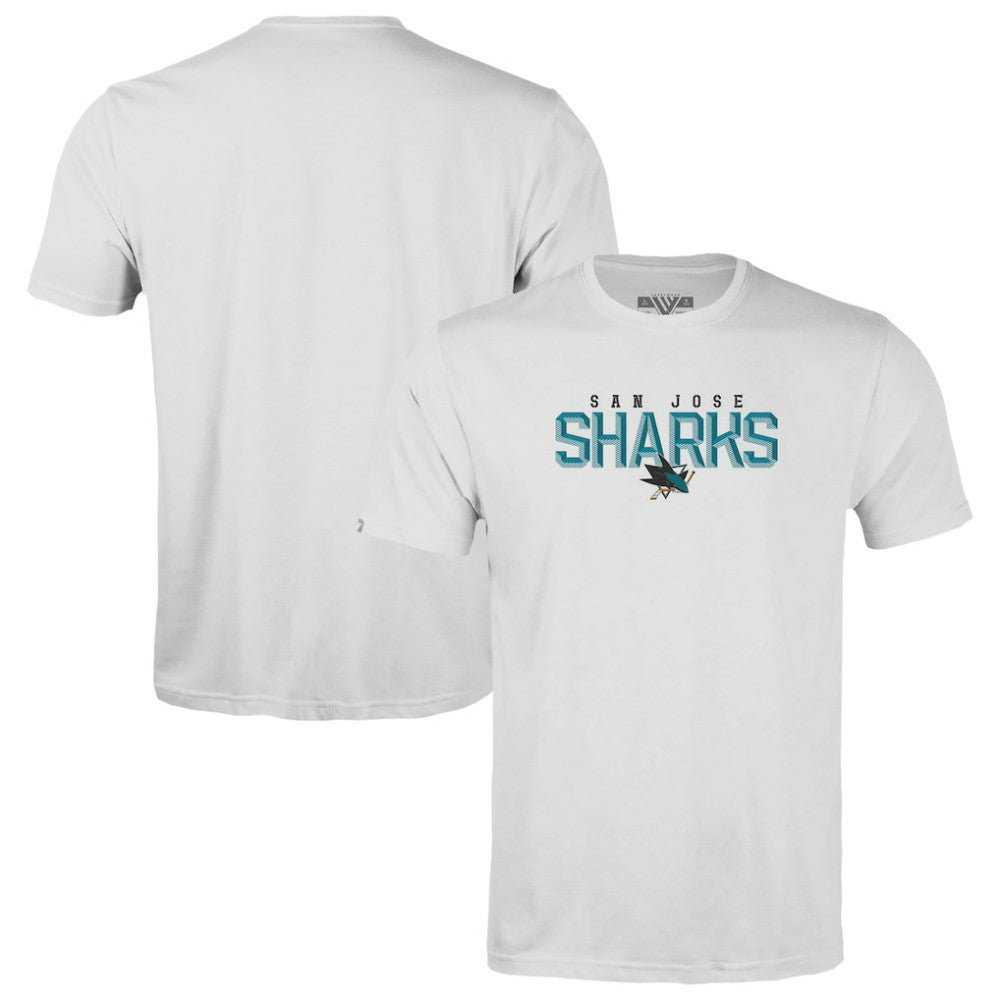 San Jose Sharks Levelwear Youth Little Richmond Carve T-Shirt - White - NHL 203145630