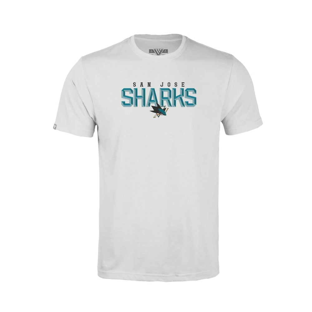 San Jose Sharks Levelwear Youth Little Richmond Carve T-Shirt - White - NHL 203145630