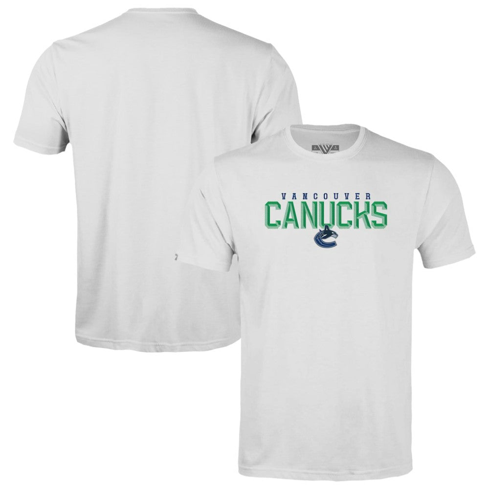 Vancouver Canucks Levelwear Youth Little Richmond Carve T-Shirt - White - NHL 203145640