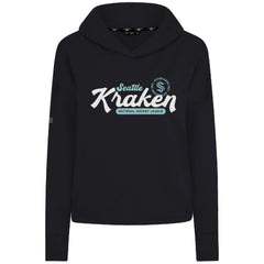 Seattle Kraken Levelwear Women's Sweet Monument Tri-Blend Cropped Pullover Hoodie - Black - NHL 203145660